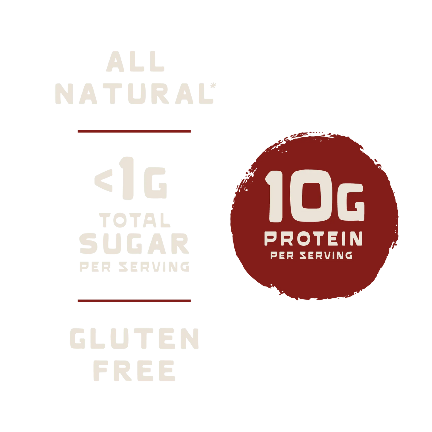 Product label with nutritional information