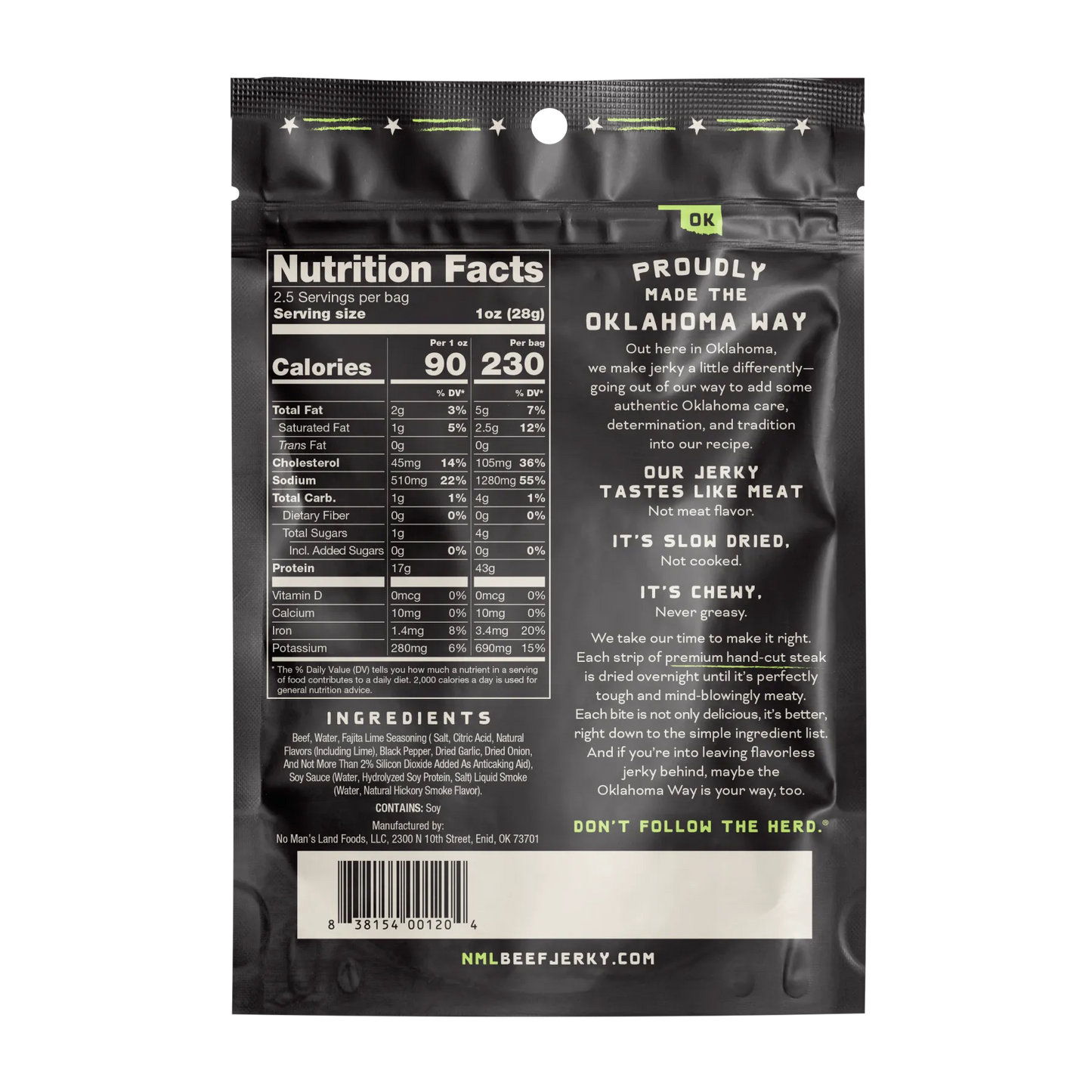 Fajita Lime Beef Jerky